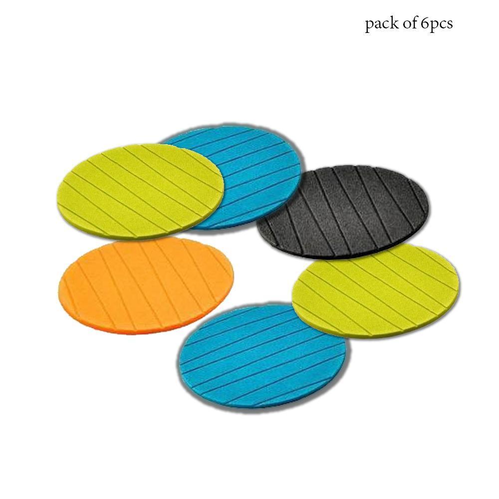 0129 6 pcs Useful Round Shape Plain Silicone Cup Mat Coaster Drinking Tea Coffee Mug Wine Mat for Home - SkyShopy 0129 6 pcs Useful Round Shape Plain Silicone Cup Mat Coaster Drinking Tea Coffee Mug Wine Mat for Home - SkyShopy
